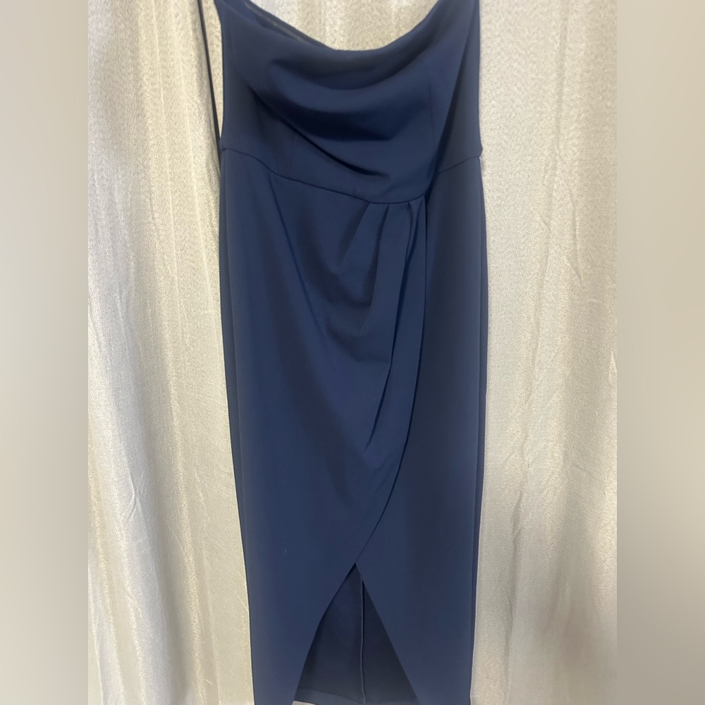 Elegant Navy Blue Women's Dress